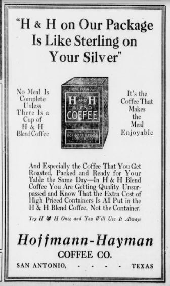 H and H — San Antonio Express, 2 Dec 1919 1919 Dec 2 San Antonio Express H an H