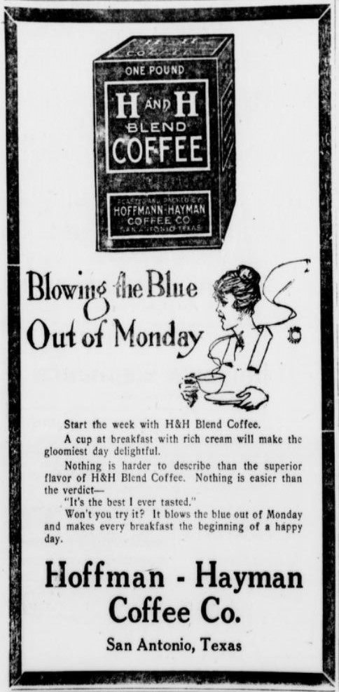 Contributed by Kevin Mackey San Antonio Express, 22 March 1920 — H and H advertisement