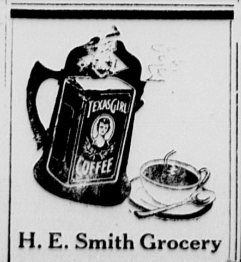 1934 Oct 18 Tulia Herald — H and H Texas Girl at H.E. Smith Grocery