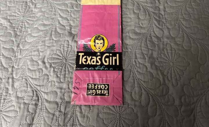 Texas Girl Coffee paper bag Texas Girl Coffee paper bag