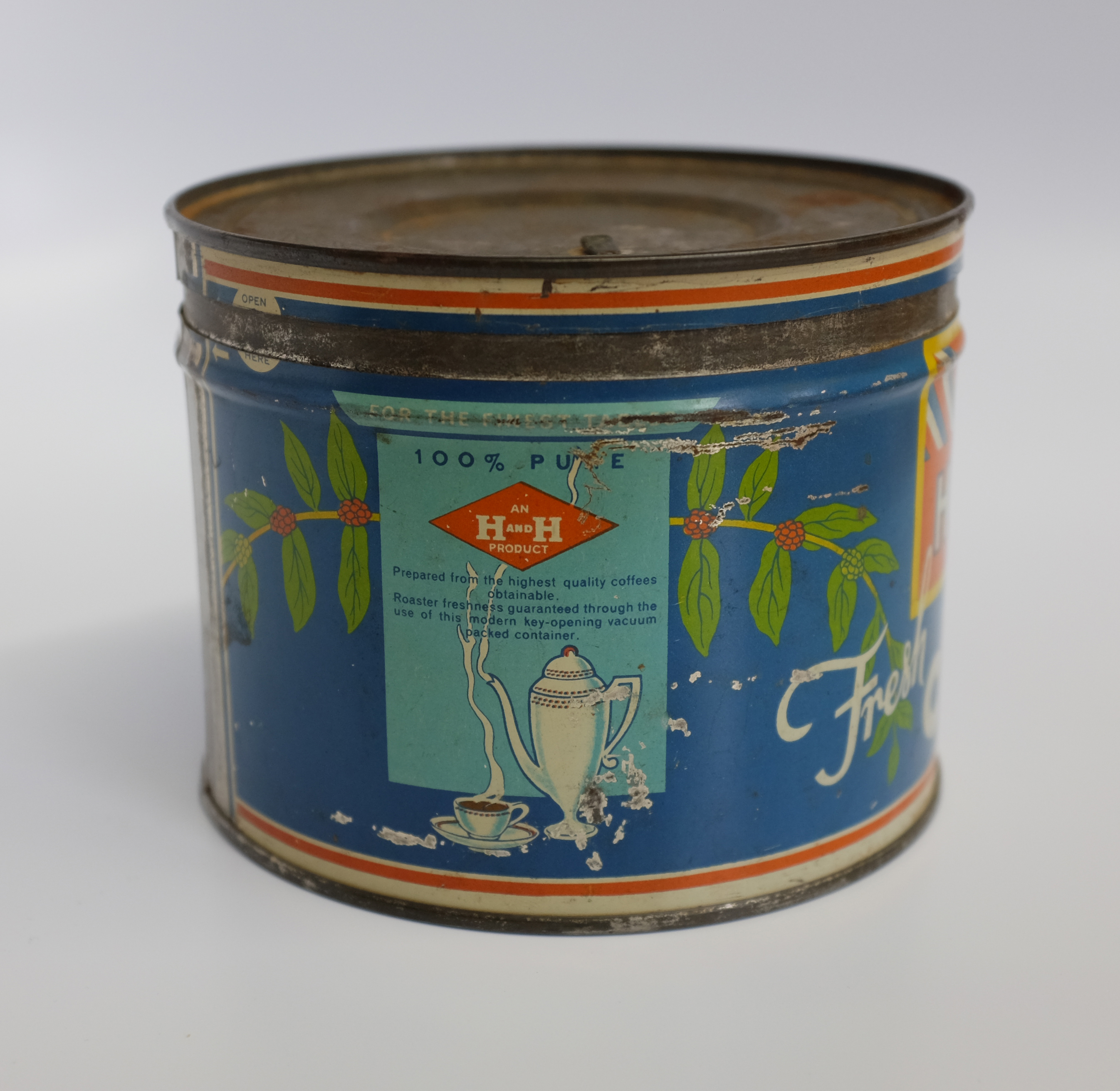 H and H Sam Houston One Pound Tin Left H and H Sam Houston One Pound Tin Left