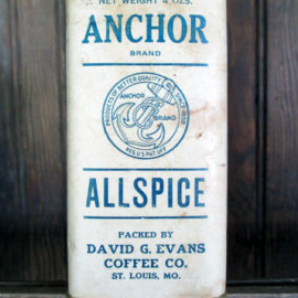 Anchor allspice sample tin