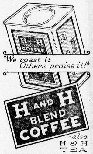H and H — Seguin weekly, 7 Jul 1922 (branding crop) Tight crop of an H and H newspaper display from a Seguin-area weekly dated 7 July 1922