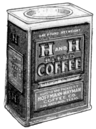 H and H Blend — San Antonio Light, 26 Aug 1923 H and H Blend pack from the 26 Aug 1923 products display