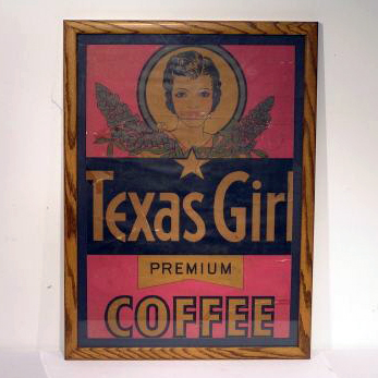 Texas Girl framed poster